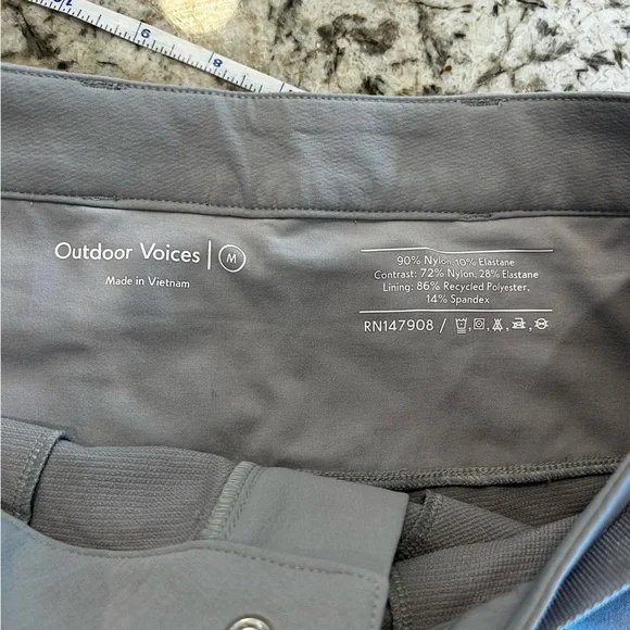 Outdoor voices rektrek zip off pants blue‎ grey medium hiking women’s - Picture 8 of 9